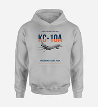 Thumbnail for KC-10A EXTENDER design on light gray double-side hoodie, single-side print
