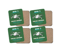 Thumbnail for DJI Mini 2 design on green 4 pieces set coaster