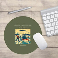 Thumbnail for VINTAGE G4523 - The Snow Clearance Crew - Designed Mouse Pads design on greenarmy round