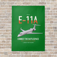 Thumbnail for E-11A BACN vertical canvas print - no frame - green background
