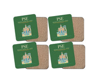 Thumbnail for Mercedita Airport (PSE) design on green 4 pieces set coaster