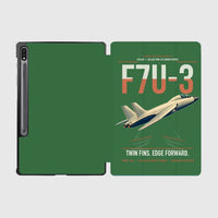 Thumbnail for F7U-3 Cutlass design on green samsung tablet tablet case