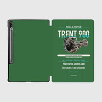 Thumbnail for TRENT 900 design on green samsung tablet tablet case
