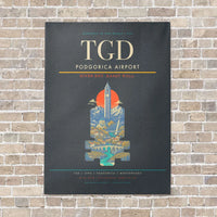 Thumbnail for Podgorica Airport TGD - Canvas No Frame - Gray