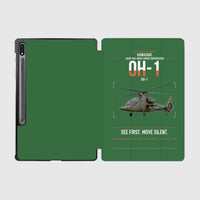 Thumbnail for Kawasaki OH-1 design on green samsung tablet tablet case