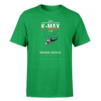 Thumbnail for Kaman K-1200 K-MAX design on green t-shirt, single-side print