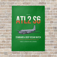 Thumbnail for Atlantique 2 Standard 6 vertical canvas print - no frame - green background