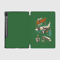 Thumbnail for How Planes Fly V2 design on green samsung tablet tablet case