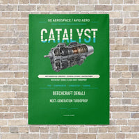 Thumbnail for CATALYST vertical canvas print - no frame - green background