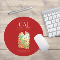 Thumbnail for Yamagata Airport (GAJ) design on red round mouse pad