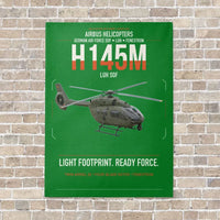 Thumbnail for Airbus Helicopters H145M LUH SOF vertical canvas print - no frame - green background