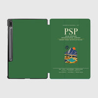 Thumbnail for Palm Springs International Airport (PSP) design on green samsung tablet tablet case