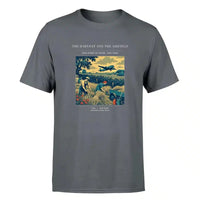 Thumbnail for VINTAGE G4510 - The Harvest And The Airfield - Premium T-Shirt design on gray premium t shirt