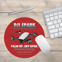 Thumbnail for DJI Spark design on red round mouse pad