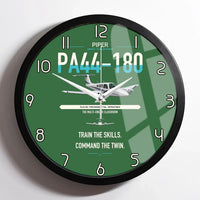 Thumbnail for Piper PA-44-180 Seminole design on green framed wall clock