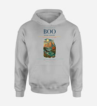 Thumbnail for Bodø Airport (BOO) design on light gray hoodie single-side print