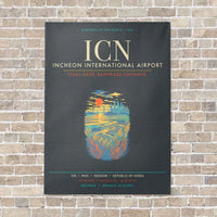 Thumbnail for Incheon International Airport ICN - Canvas Framed - Gray