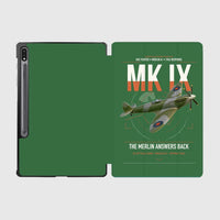 Thumbnail for Supermarine Spitfire Mk IX design on green samsung tablet tablet case