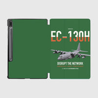 Thumbnail for EC-130H Compass Call design on green samsung tablet tablet case