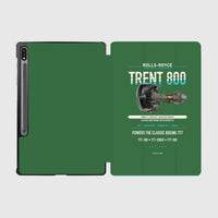 Thumbnail for TRENT 800 design on green samsung tablet tablet case