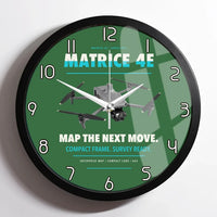 Thumbnail for DJI Matrice 4E design on green framed wall clock