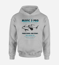 Thumbnail for DJI Mavic 3 Pro design on light gray hoodie single side