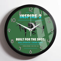 Thumbnail for DJI Inspire 2 design on green framed wall clock