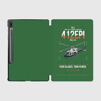 Thumbnail for Bell 412EPI design on green samsung tablet tablet case