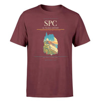 Thumbnail for La Palma Airport (SPC) T-Shirt single-side front print in Dark Red | la-palma-airport-spc-double-side-t-shirt