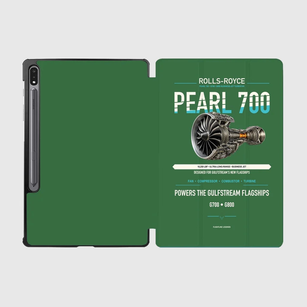 PEARL 700 design on green samsung tablet tablet case