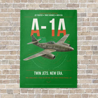 Thumbnail for Messerschmitt Me 262A-1a vertical canvas print - no frame - green background