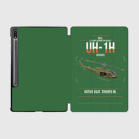 Thumbnail for Bell UH-1H Iroquois design on green samsung tablet tablet case
