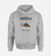 Thumbnail for Denel Rooivalk Mk 1F design on light gray double-side hoodie, single-side print