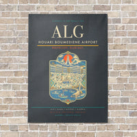 Thumbnail for Houari Boumediene Airport ALG - Canvas No Frame - Gray