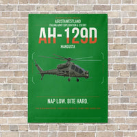 Thumbnail for AgustaWestland AH-129D Mangusta vertical canvas print - no frame - green background