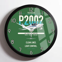 Thumbnail for Tecnam P2002 Sierra MkII design on green framed wall clock