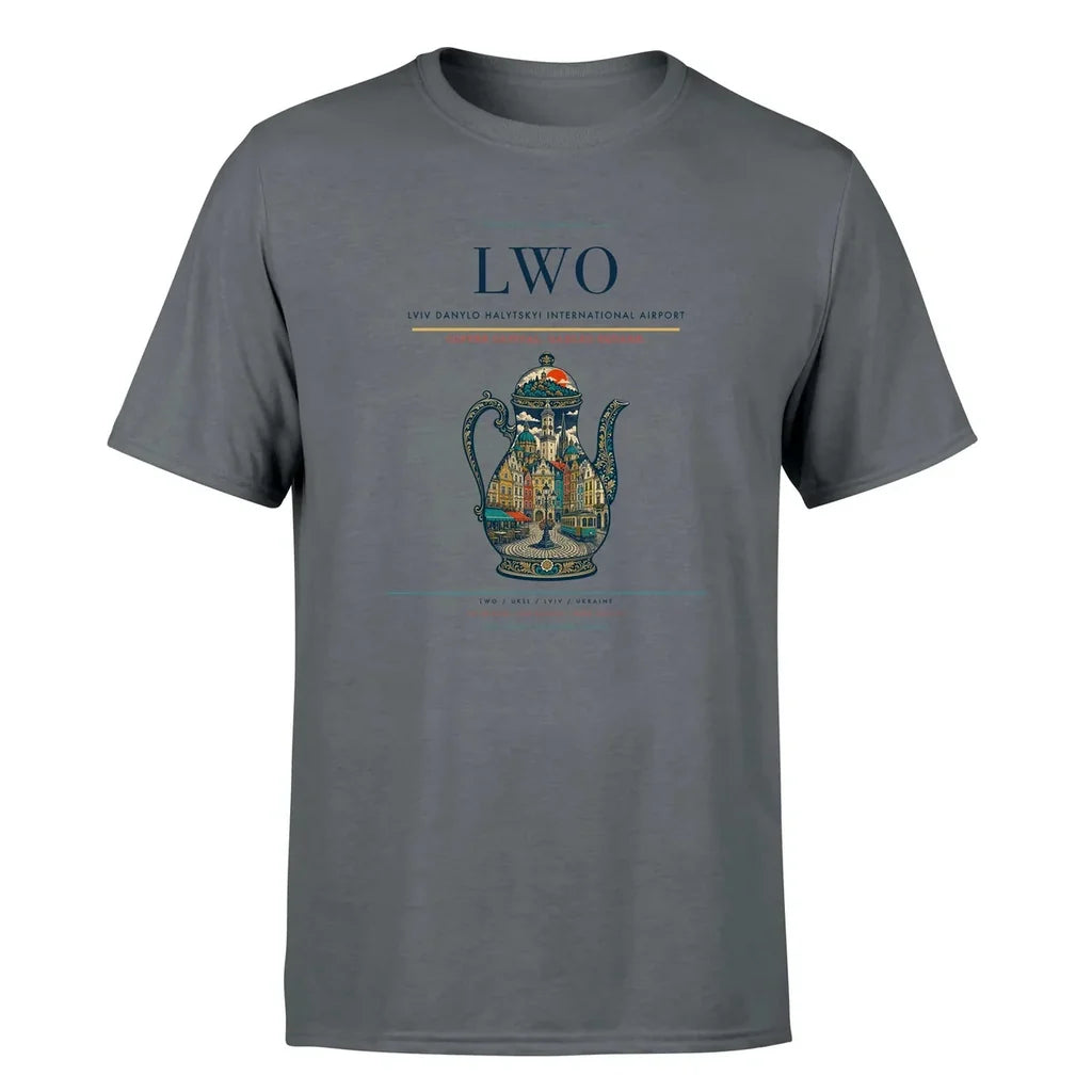 Lviv Airport (LWO) Premium T-Shirt Gray