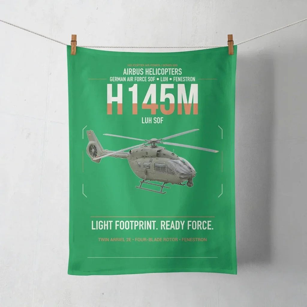 Airbus Helicopters H145M LUH SOF design on green towel