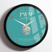 Thumbnail for Portland International Jetport PWM Wall-Clock Framed - Turquoise