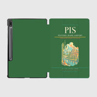Thumbnail for Poitiers–Biard Airport (PIS) design on green samsung tablet tablet case