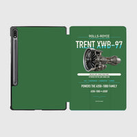 Thumbnail for TRENT XWB-97 design on green samsung tablet tablet case