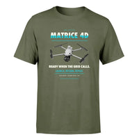 Thumbnail for DJI Matrice 4D design on green army single side