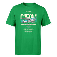 Thumbnail for Cessna 150M design on green t-shirt, single-side print
