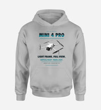 Thumbnail for DJI Mini 4 Pro design on light gray hoodie single side