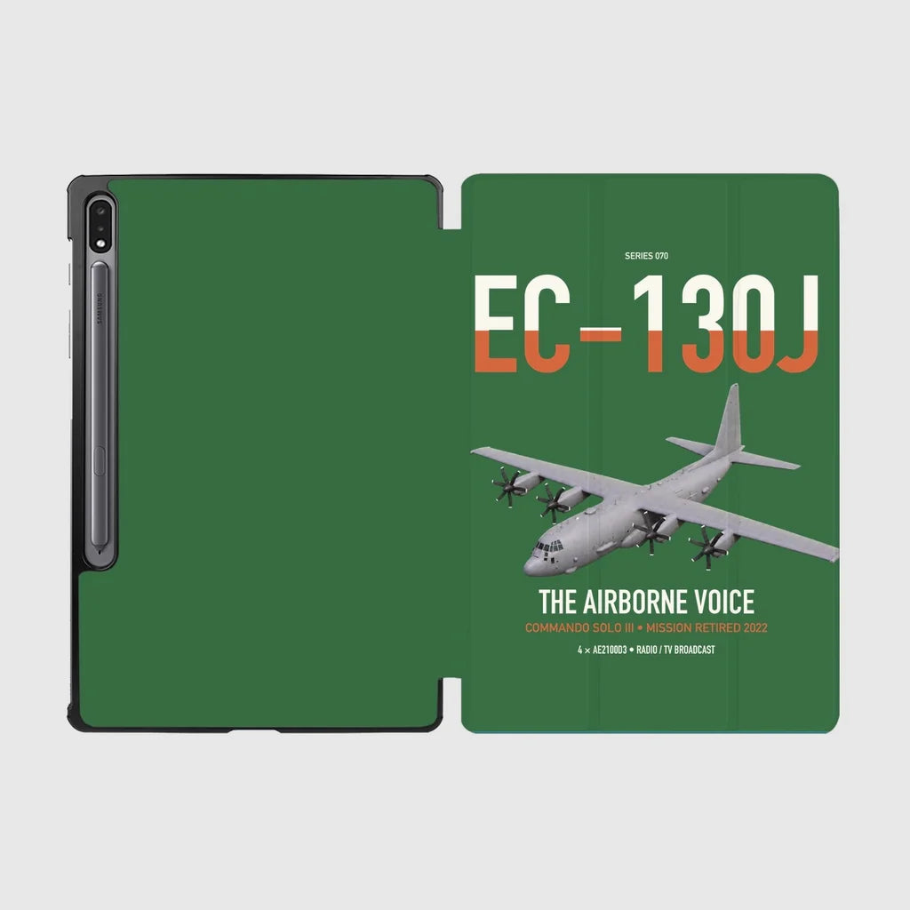 EC-130J Commando Solo III design on green samsung tablet tablet case