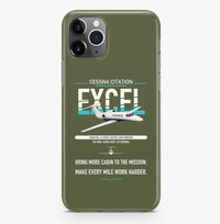 Thumbnail for Cessna Citation Excel design on green army magsafe iphone case, for iPhone Pro Max