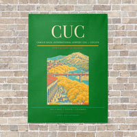 Thumbnail for Camilo Daza International Airport CUC — Cúcuta vertical canvas print - no frame - green background