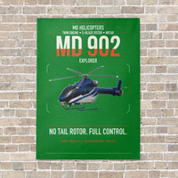 Thumbnail for MD Helicopters MD 902 Explorer vertical canvas print - no frame - green background