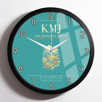 Thumbnail for Aso Kumamoto Airport KMJ Wall-Clock Framed - Turquoise