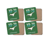 Thumbnail for XB-70A Valkyrie design on green 4 pieces set coaster